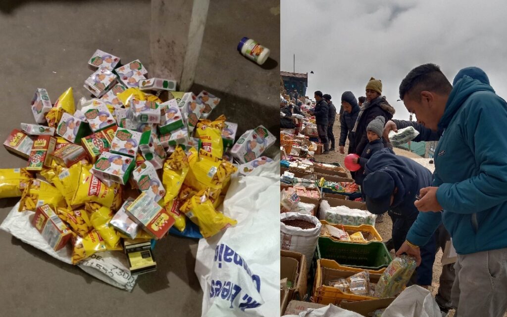 सगरमाथाको फेदीमा प्रशासनको नजर, एक लाख बढीको अखाद्य वस्तु जफत 1 Bajae Anugaman OK